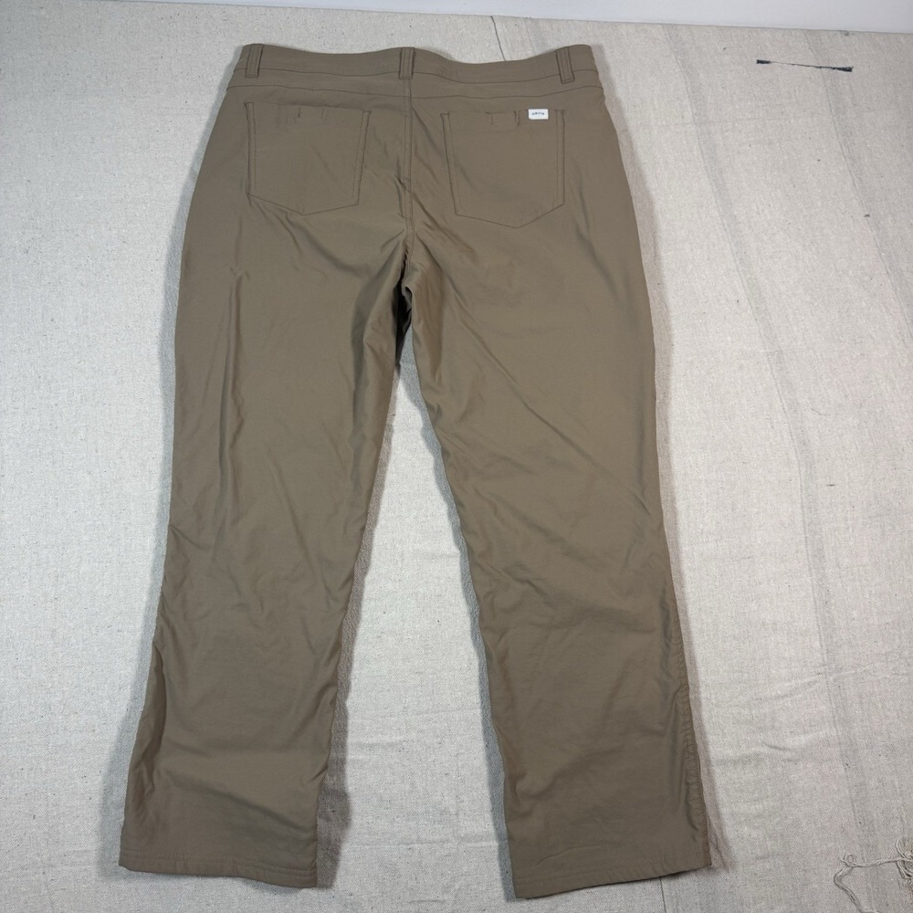 Orvis Pants Mens 36x29 Khaki Fleeced Lined Fishing Hiking Trout Outdoors - Picture 3 of 13